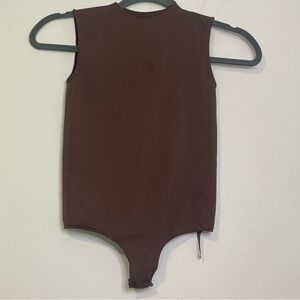 SKIMS Chocolate Brown Sleeveless Bodysuit XS/S